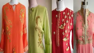 Gota Work Dress designs 2020/Handmade Gota Patti Neck Design/Designer Gota Patti Neck Designs