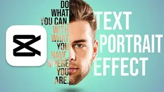 How to create a face typography effect on capcut