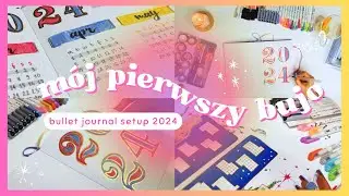 Mój pierwszy bullet journal✨ - bujo 2024 setup #1