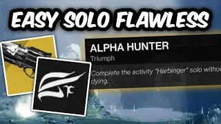 How to SOLO FLAWLESS the Harbinger Mission on ALL CHARACTERS | Hawkmoon Solo Guide