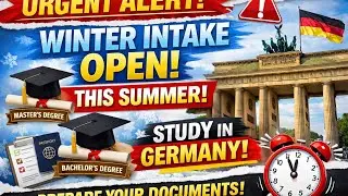Germany Admissions OPEN 🚨 | Winter Intake 2026 | Apply for Free Universities