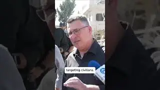 Gideon Sa'ar, Israeli Foreign Minister, Speaks from an Iranian Missile Impact Site