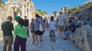 Ephesus, Selchuk, İzmir Province, Turkey 20.08.2022 - Travel Video