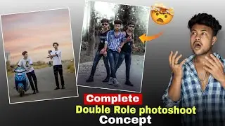 Double Role concept photoshoot and editing Tutorial | Double role photoshoot kaise kare