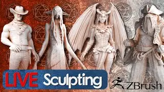 Taverb Chronicles Ep 8 &ndash; Spider Bard -  Live Sculpting Minis in ZBrush