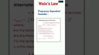 Wein's Displacement Law // #class11 #physics shorts