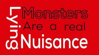 Kinetic Typography : Monster Speech by L (IAT100)