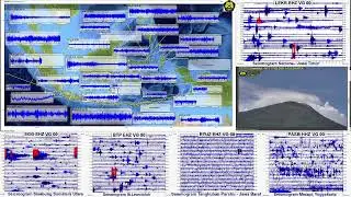 Live Volcanoes Seismic, Indonesia Volcano Monitoring LIVE SEMERU #Officialcrew