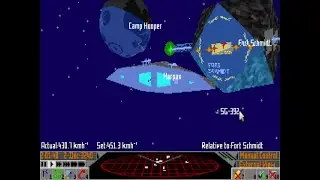 Frontier: Elite II - 1993 w/commentary - bounty hunting, my Cobra MK III vs. a Puma Clipper - PC DOS