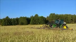 W-Cutter 1200 vehnäkasvustossa