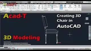 How To Create a Chair - Making 3D Chair - AutoCAD Tutorials