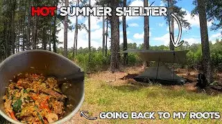 Testing Out A New Summer Time Shelter Cooking Korean Bibimbap
