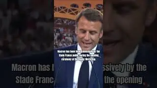 Macron has been booed massively by the public during the ceremony of the Rugby World Cup