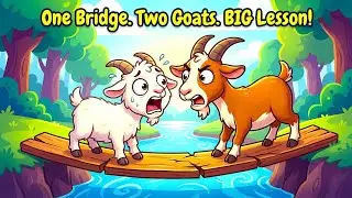One Brige, Two Goats | Moral Cartoon Story | Bedtimes Stories #fairytales 