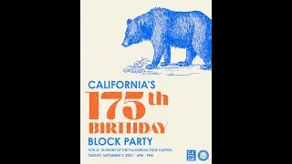 Capitol Laser Show for California's 175th Anniversary
