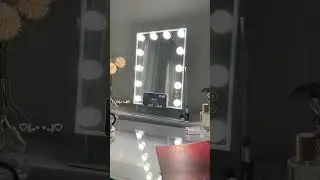love love love love this beautiful vanity mirror 🎀✨ #mirror #makeupvanity #makeup #vanity #beauty