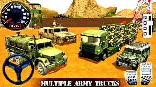 US MULTIPLAYE ARMY TRUCKS DRIVE - Offroad Army Truck Driver Game - Android Gameplay