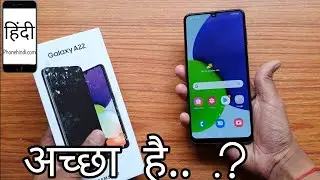 Samsung Galaxy A22 Unboxing, गैलक्सी A22, G80, 48MP, 5000mAh