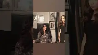 Behind the scenes at Barry Morgenstein with actress Yamilla Saud
