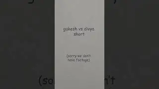 Gukesh vs Divya!