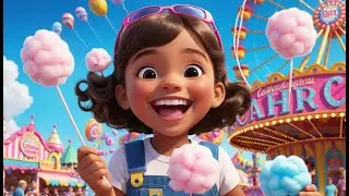 Cotton Candy, Sweet and Light Delight | Delightful Nursery Rhyme | Candy-Themed Song for Kids