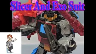 Chuck's Reviews Transformers Shattered Glass Slicer and Exo Suit