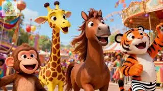 Funny Animals Zoo Parade 🐘🎉 Silly Zoo Animals Song for Kids | Nursery Rhymes
