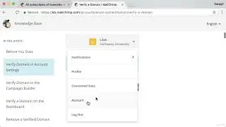 2. Mailchimp Account Setup