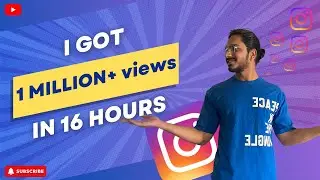 1M+ views on Instagram reel in less than 16hrs...