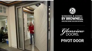 Glenview Pivot Door at Windows & Doors By Brownell Showroom