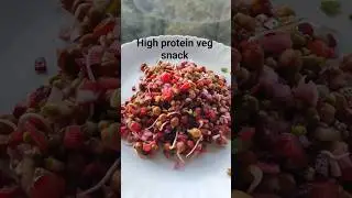 High Protein Sprouts Chaat | No Cooking | Healthy Snack | #foryou #sprouts #shorts