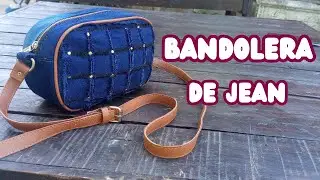 Como hacer una BANDOLERA DE JEAN paso a paso con moldes gratis para descargar en PDF
