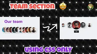 bubble zoom effect with css | css team section using html & css | hover effect css