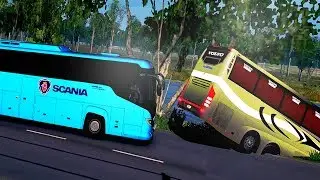 VOLVO BUS Crash Accident and SCANIA BUS Waits 🔥 !! | ETS 2