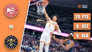Jalen Johnson - 29 Points, 5 Three-Pointers, 6 Assists vs Nuggets - 2025-26 Regular Season