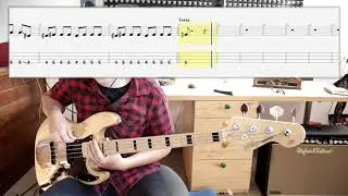 The Subways - Rock & Roll Queen (bass cover with tabs in video)