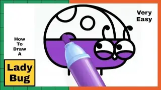 Draw A Ladybug And Colour It | Ladybug Drawing And Colour | Easy Drawing | Drawing Steps 101