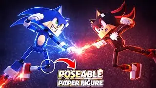 Custom articulated Sonic figure - full build process
