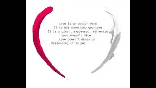 love is an action verb