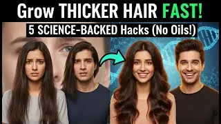 How To Grow Thicker Hair FAST: 5 Science-Backed Hair Growth Hacks (No Oils!)