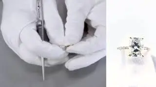 F&B Showcase: Modified Sicili FAB 9x7mm Radiant Moissanite 4 Prong Micro Pave Ring