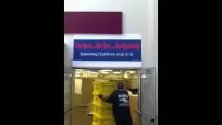Denver Office Move | Professional Movers Delivering Stacked Totes