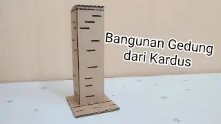 Cara Membuat Miniatur Gedung dari Kardus sederhana | Bangunan Gedung dari Kardus