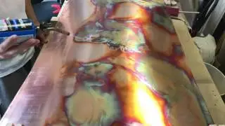 Copper table top in the works.