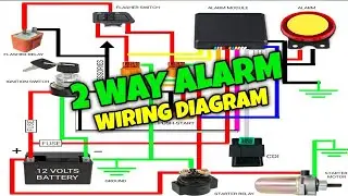 2 WAY ALARM WIRING DIAGRAM! 
