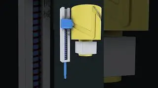Rotary motion becomes reciprocating motion#mechanism #3dprinting #machine#solidworks#simulation
