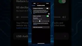 Headphone safety on iPhone for your hearing protection #iphone #iphonetipsandtricks #earbuds