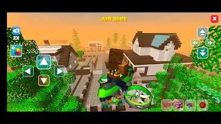 drive flying vehicle in mine craft world 😍 #cartoon #gaming #minecraft