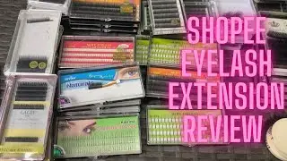 SHOPEE! Iba't Ibang Eyelash Extension,REVIEW #shopeePH #review #eyelashbrand #tutorial #extension