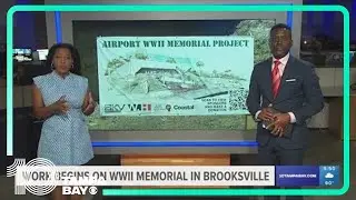 Works begins on WWII memorial in Brooksville